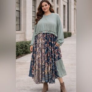 Upcycle asymmetrical dress